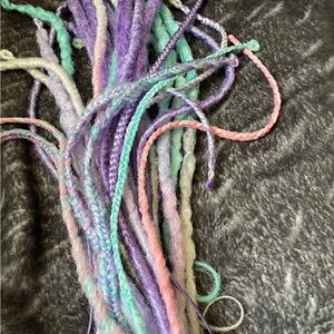 Vibrant Multicolor Braided Hair Synthetic Dead Extensions